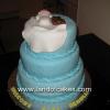 3 tiered baby shower cake